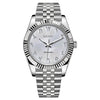 Datejust White Arabic Textured