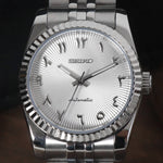 Datejust White Arabic Textured
