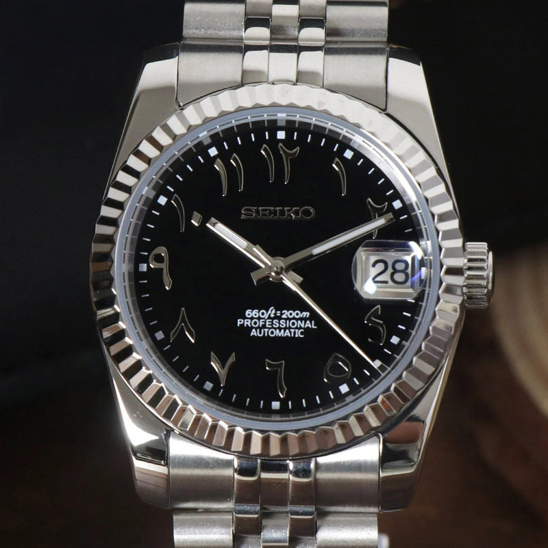 Datejust Black Arabic
