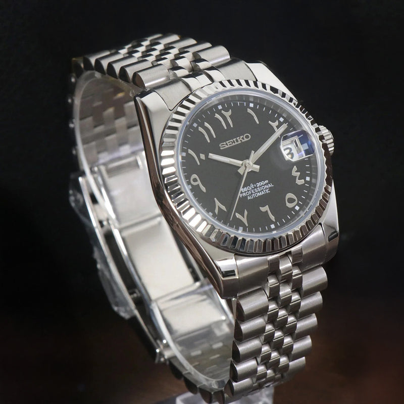 Datejust Black Arabic