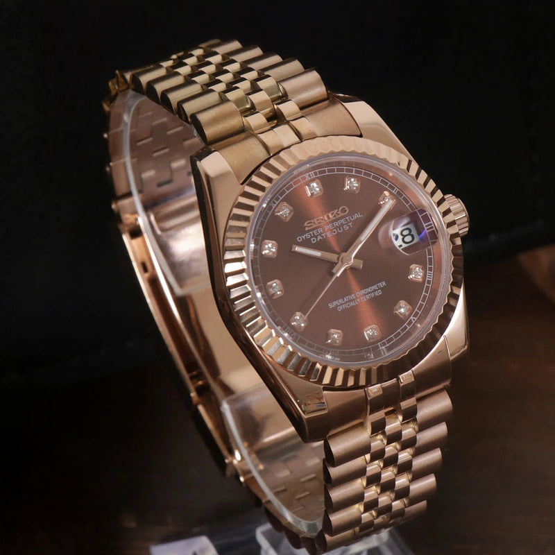 Datejust Chocolate Crystals | Rose Gold